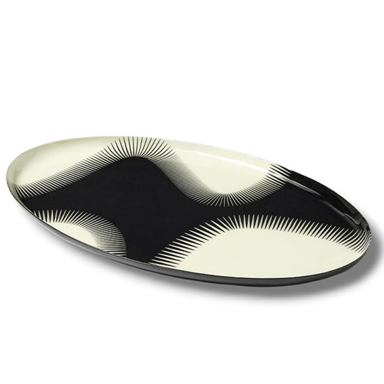 Plateau Ovale GEOMETRICA WAVE