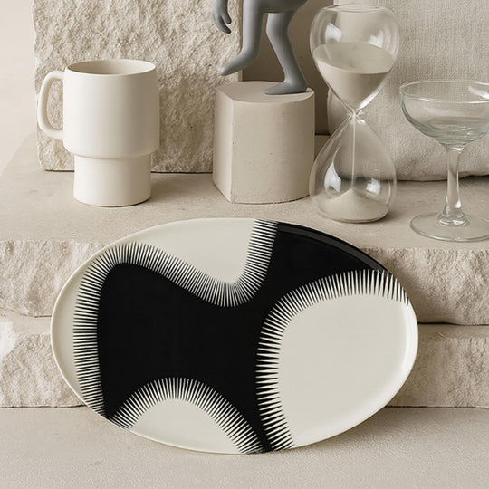Plateau Ovale GEOMETRICA WAVE