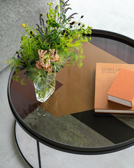 Plateau Rond Angle Tray Bronze