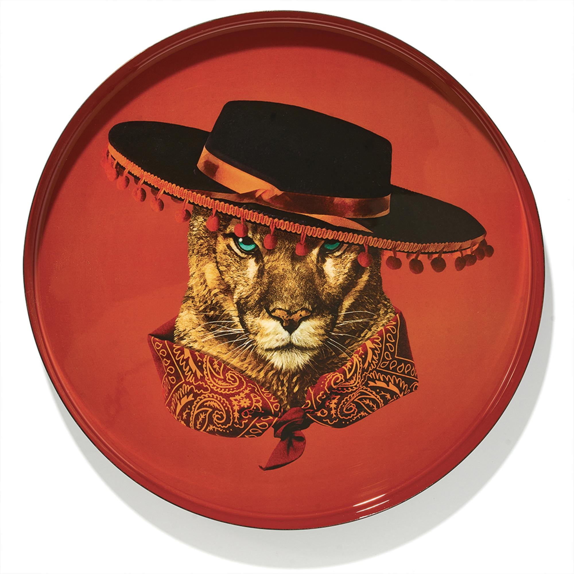 Plateau Rond Imprimé Bandino