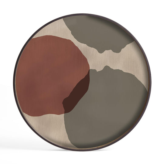 Plateau Rond Overlapping Dots - OVIO Home