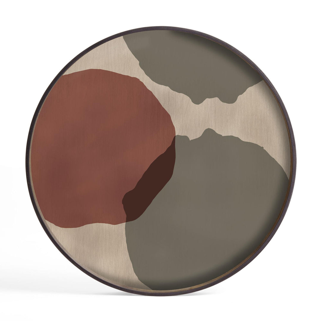 Plateau Rond Overlapping Dots L
