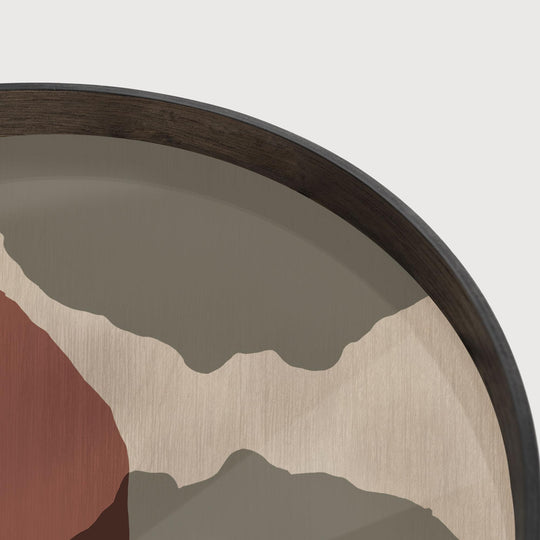 Plateau Rond Overlapping Dots L