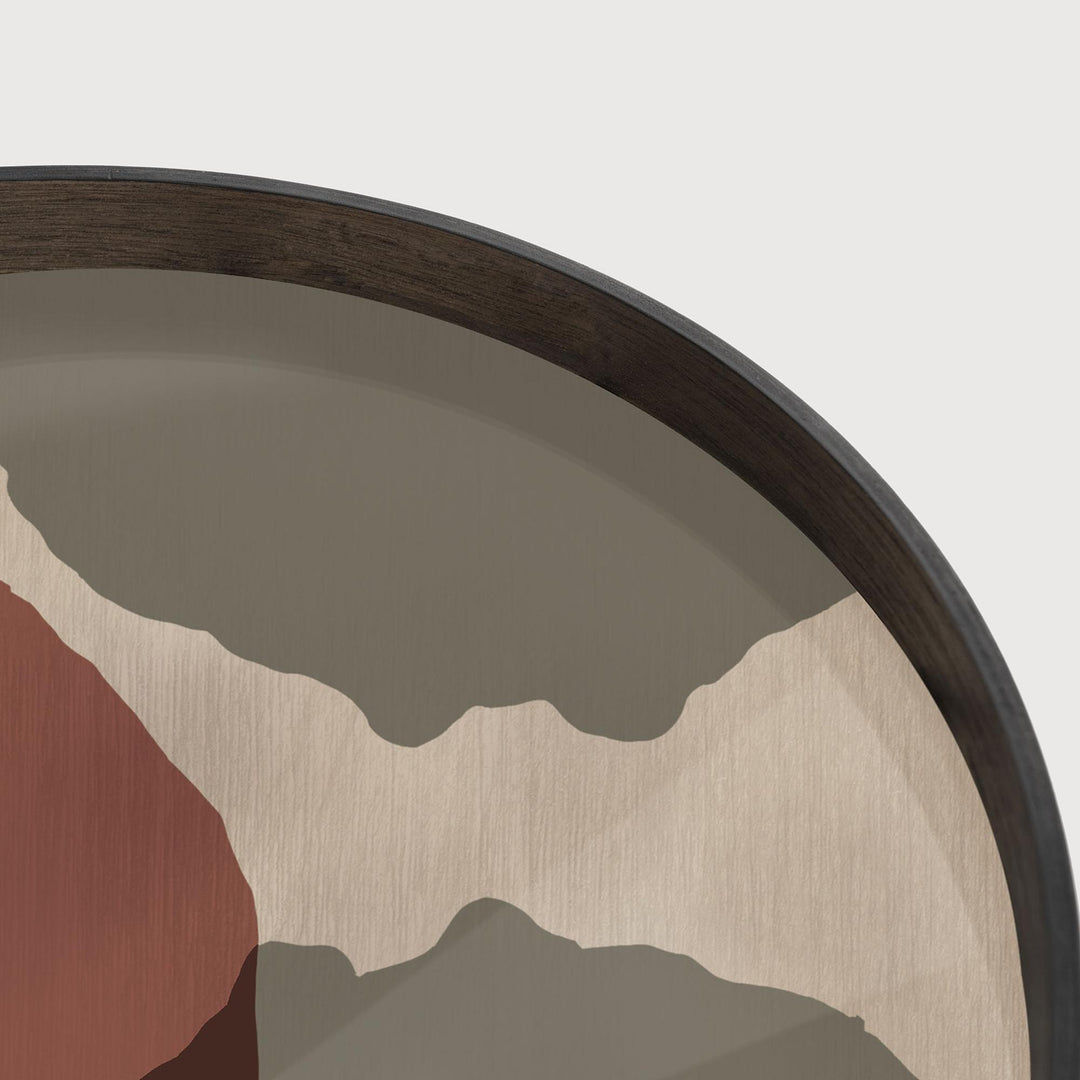 Plateau Rond Overlapping Dots L