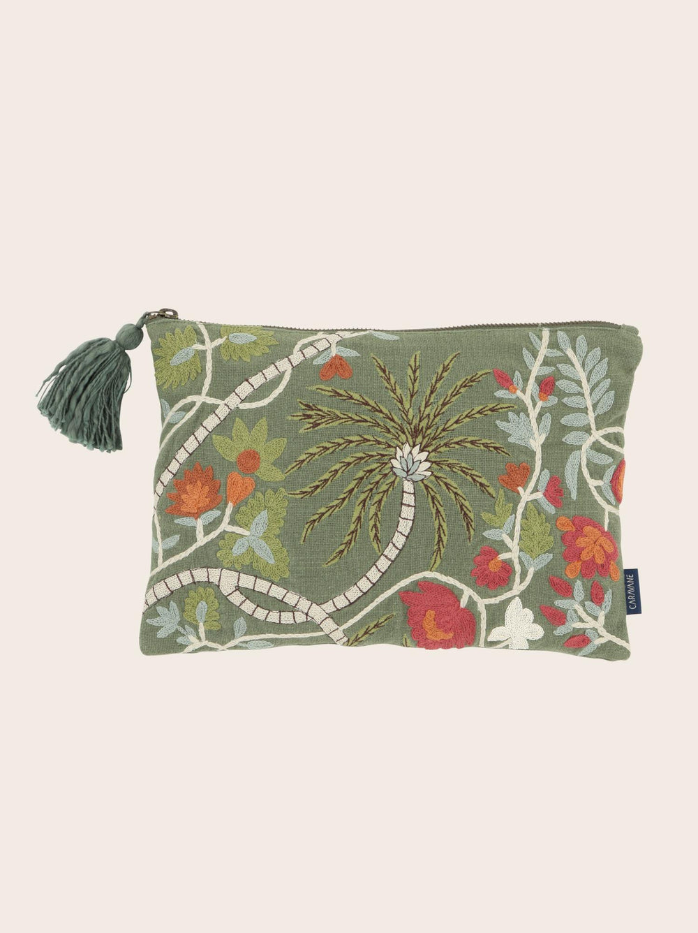 Pochette Brodée PAPILIO Laurier