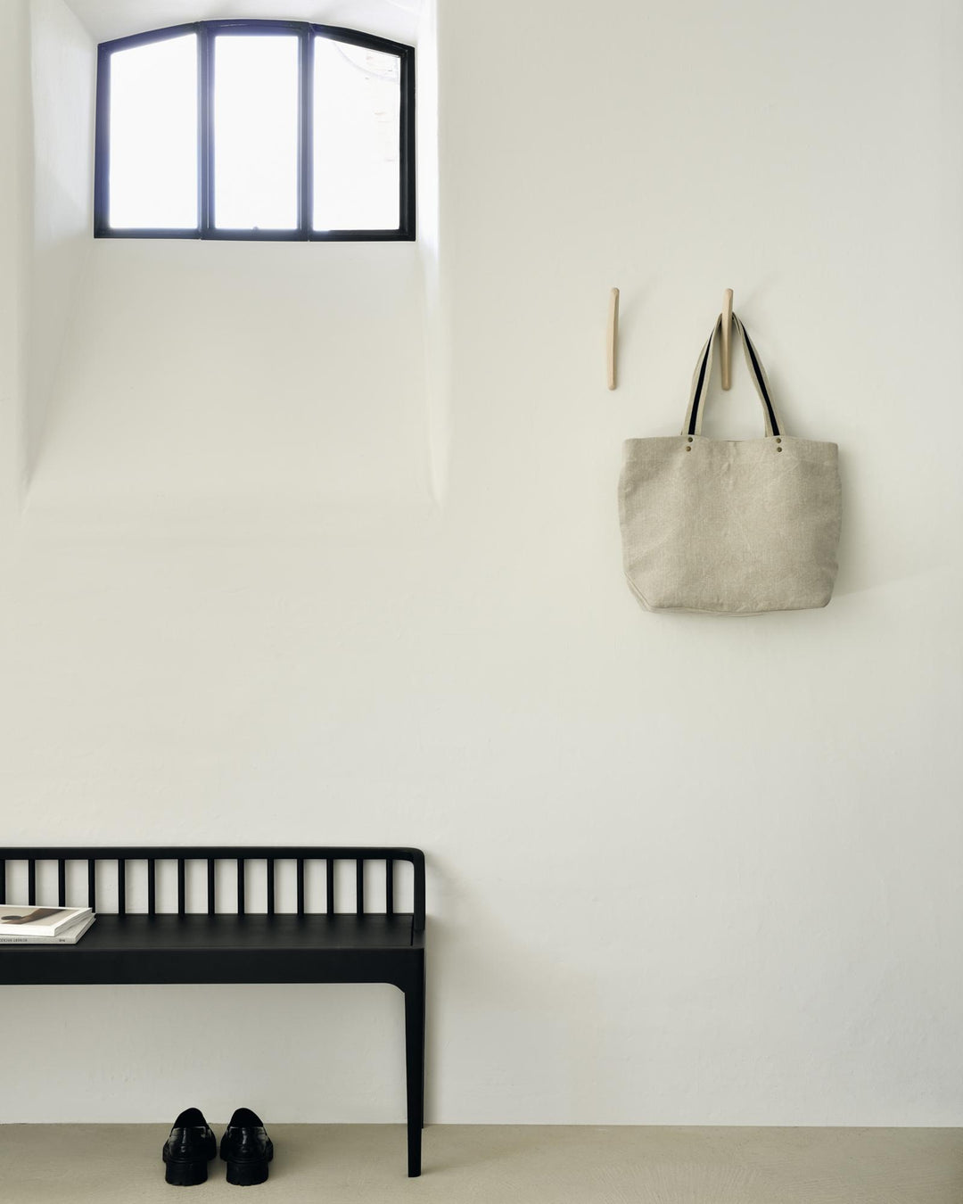 Porte manteau mural Pi - Set de 2 Sycomore