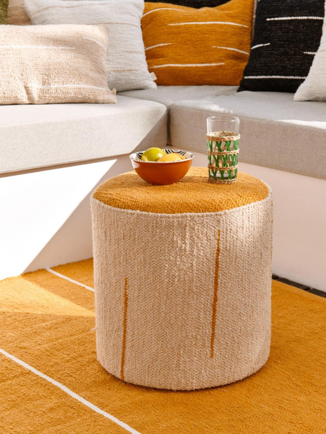 Pouf Comporta Sable  / Safran