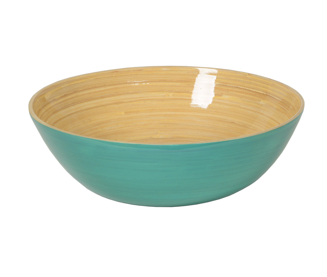 Saladier en BAMBOU BLEU CLAIR