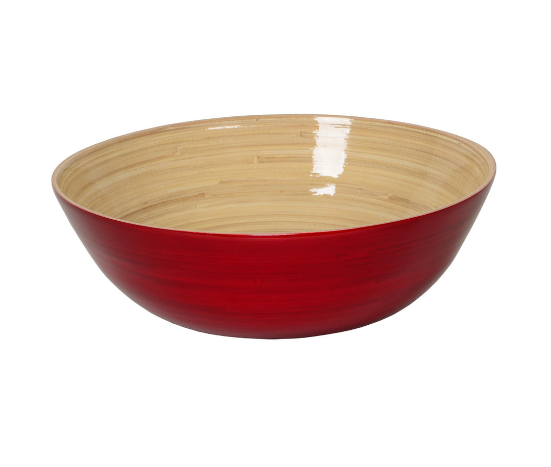 Saladier en BAMBOU ROUGE