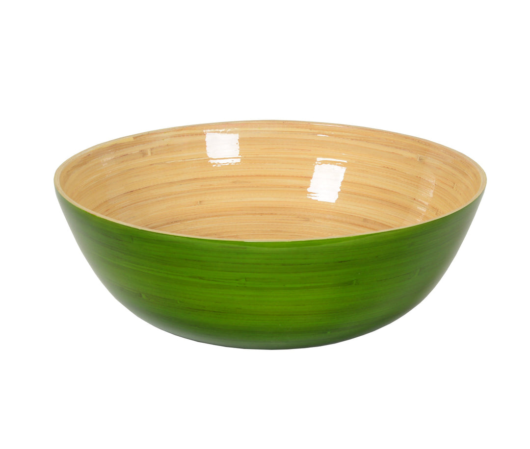 Saladier en BAMBOU VERT CITRON