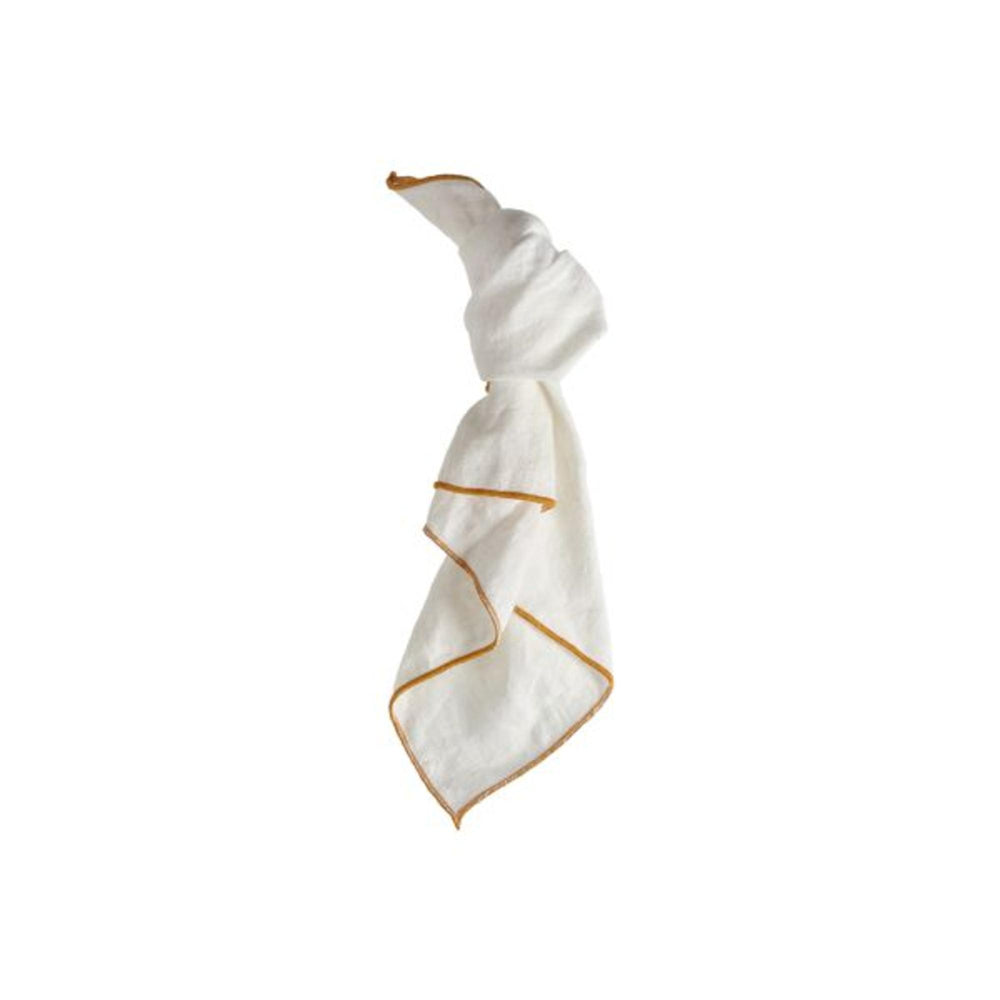 Serviette de table en lin CARTE BLANCHE Jaune