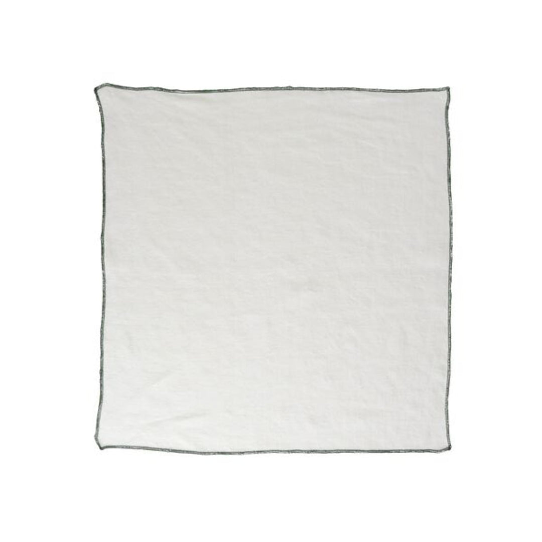 Serviette de table en lin CARTE BLANCHE Vert