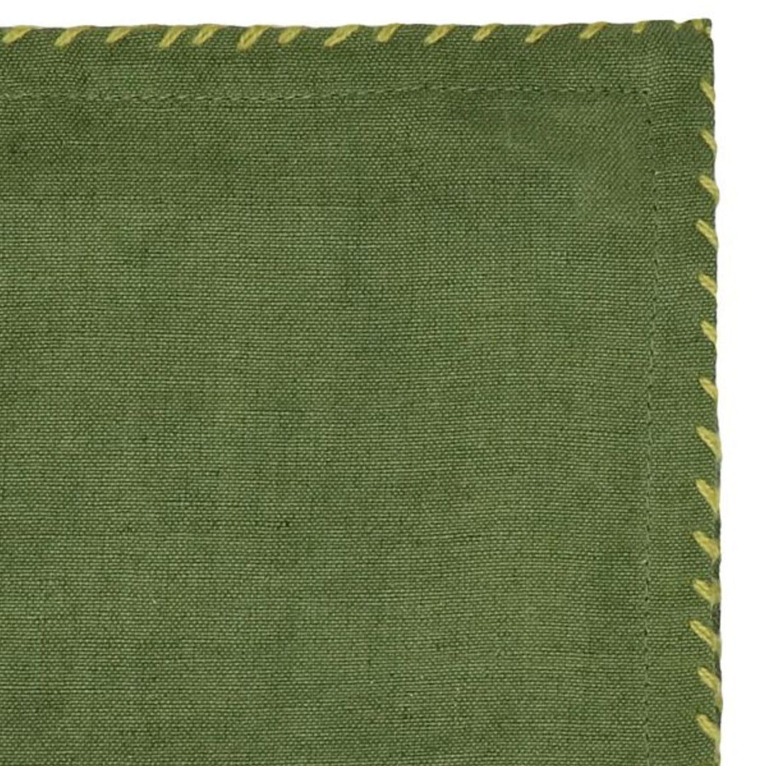 Serviette de table en lin OLIVE Olive foncé