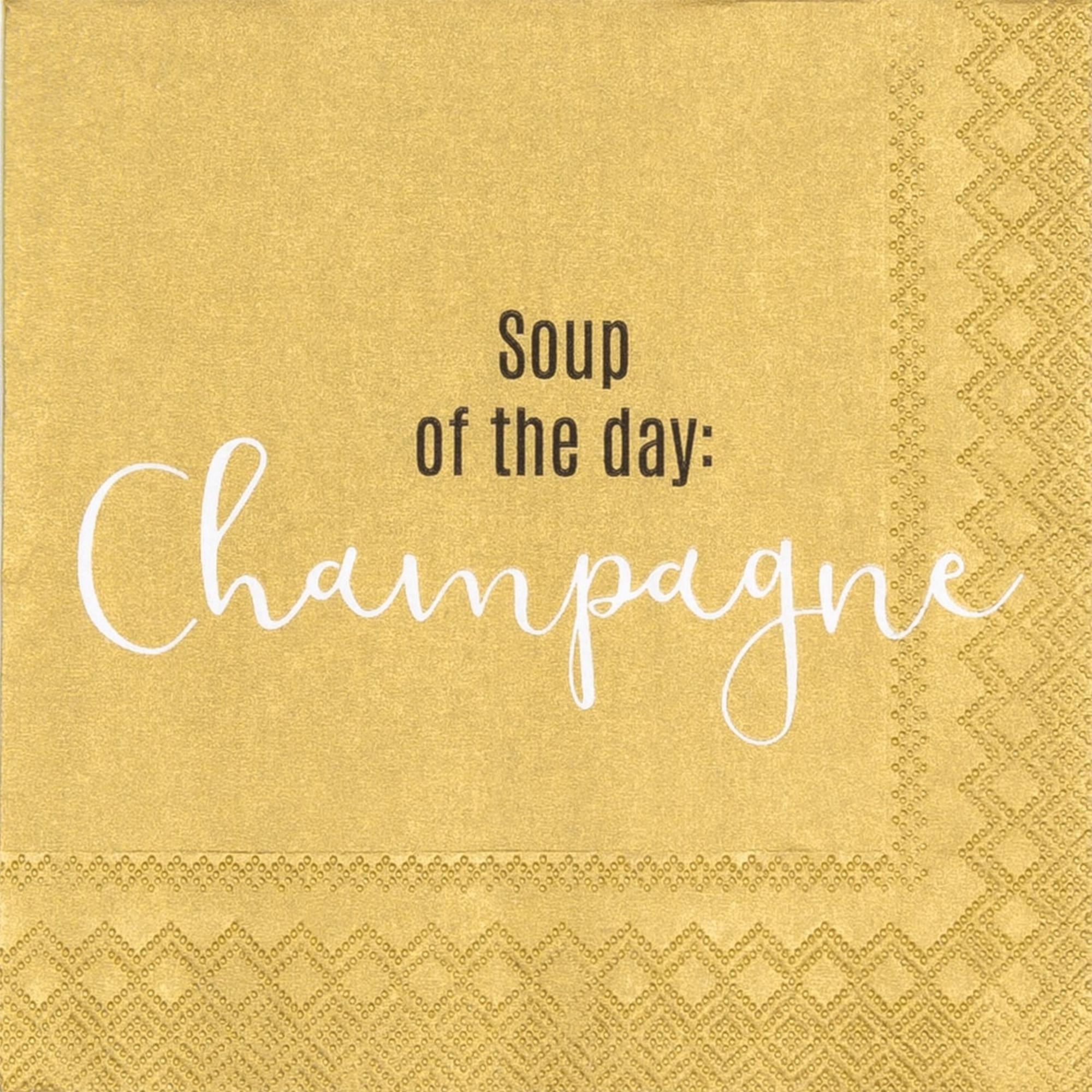 Serviette en papier SOUP OF THE DAY GOLD