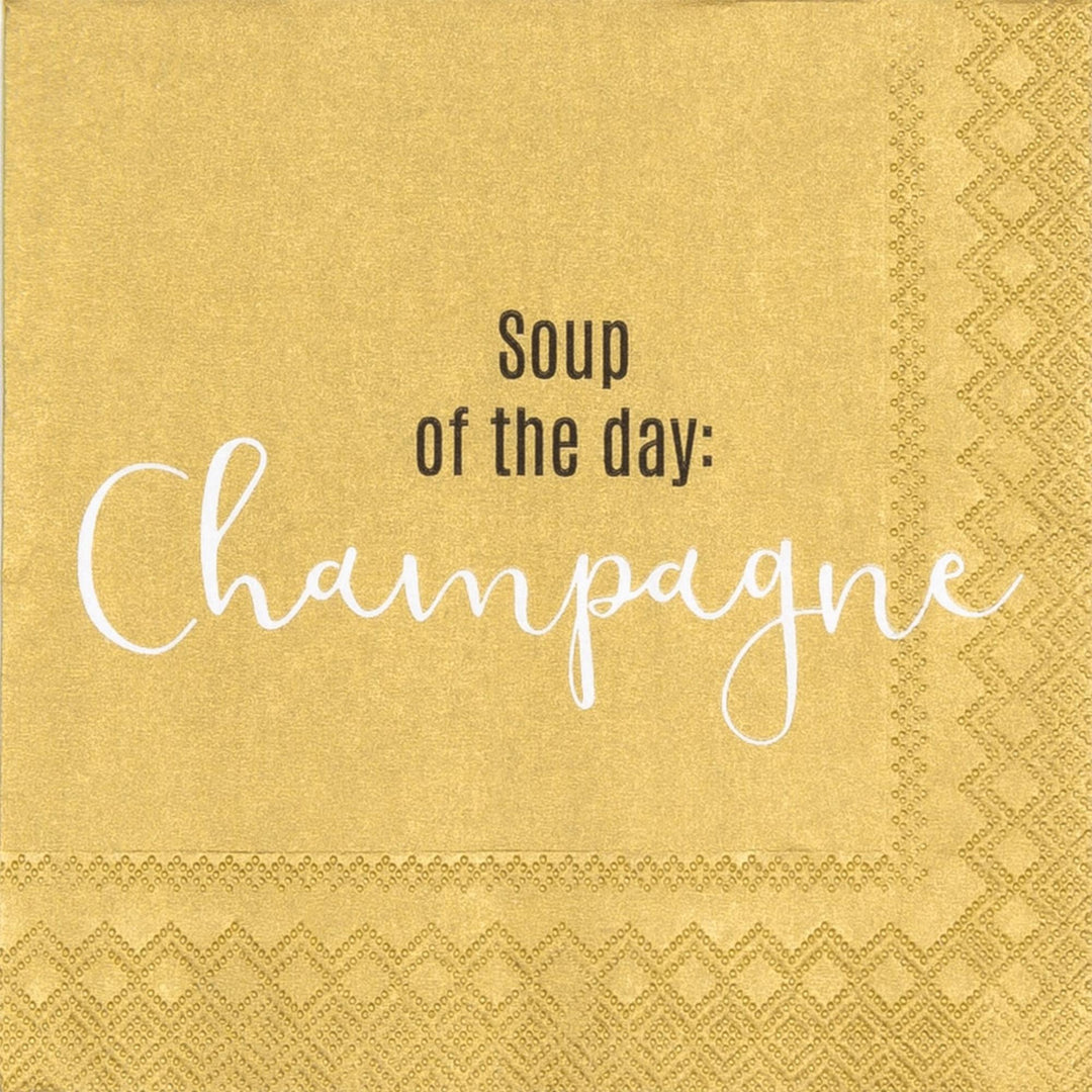Serviette en papier SOUP OF THE DAY GOLD