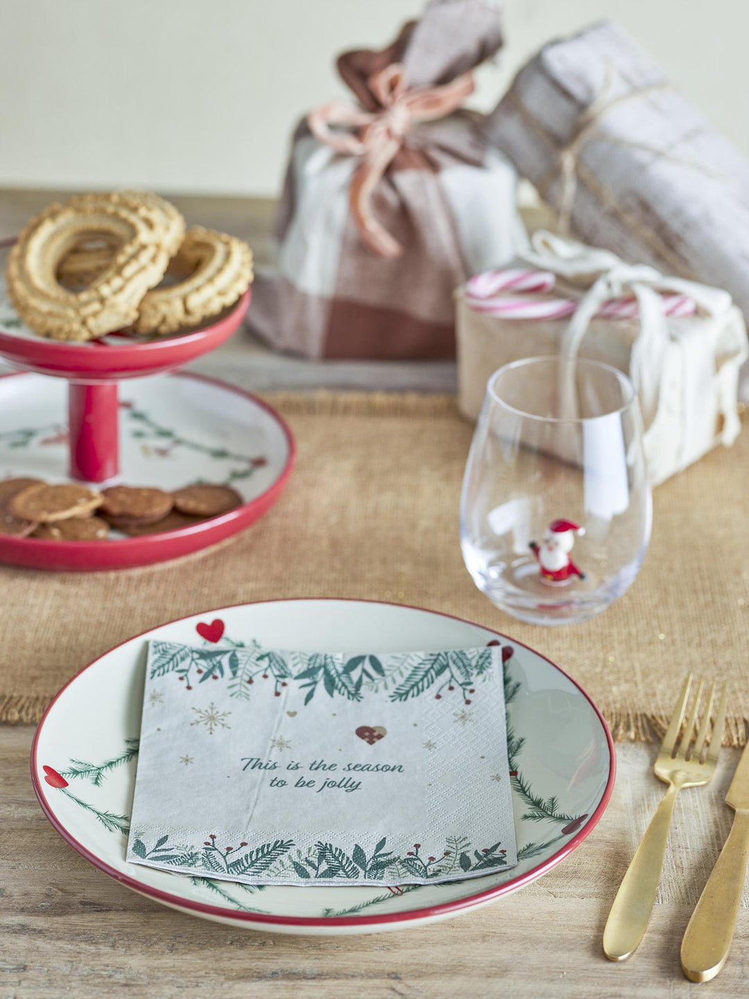 Serviettes de table Grazia Verte