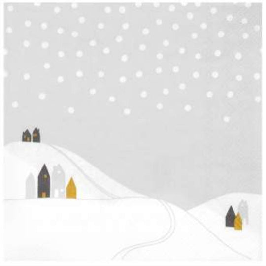 Serviettes en papier Paysage de neige