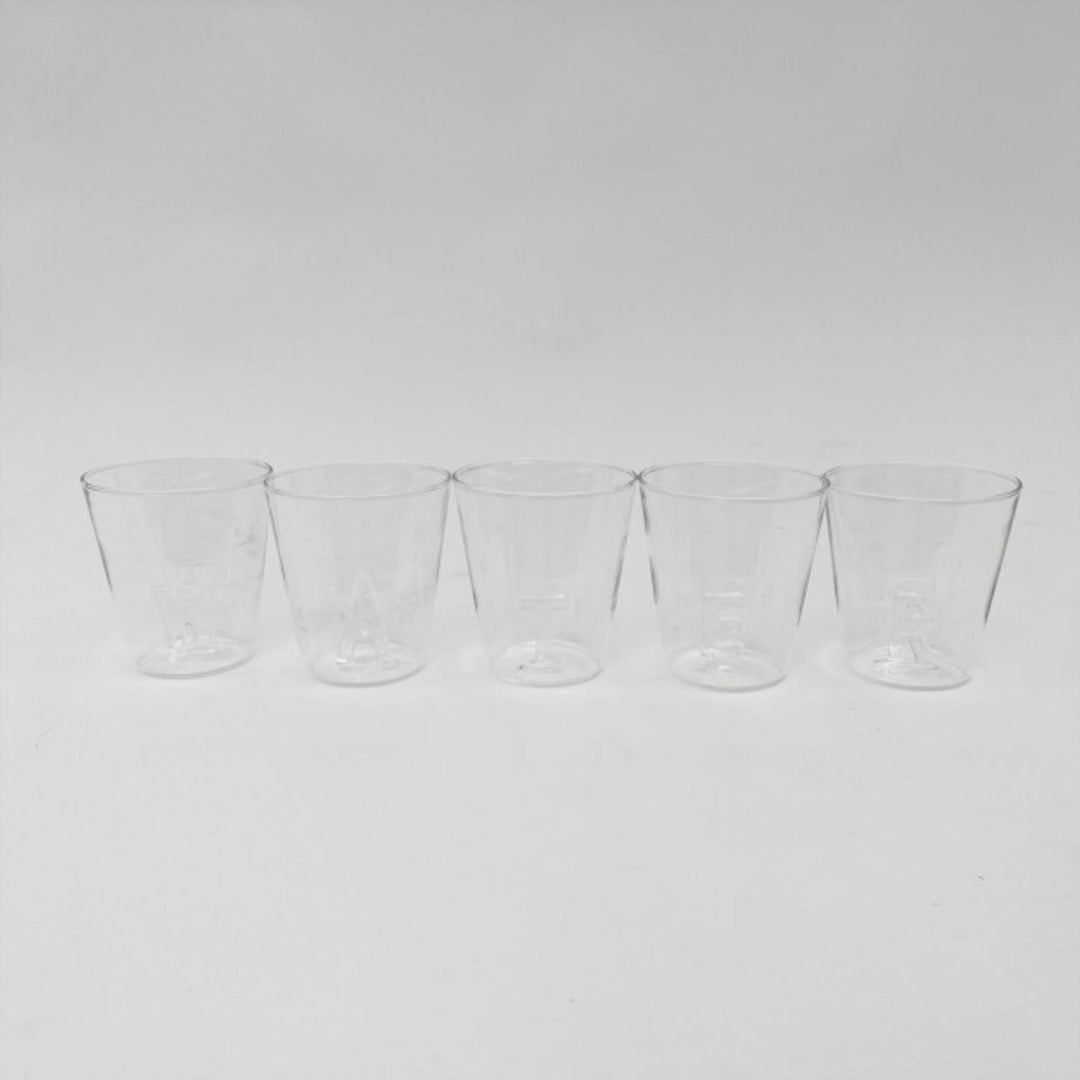 Set 5 Verres Water Clear