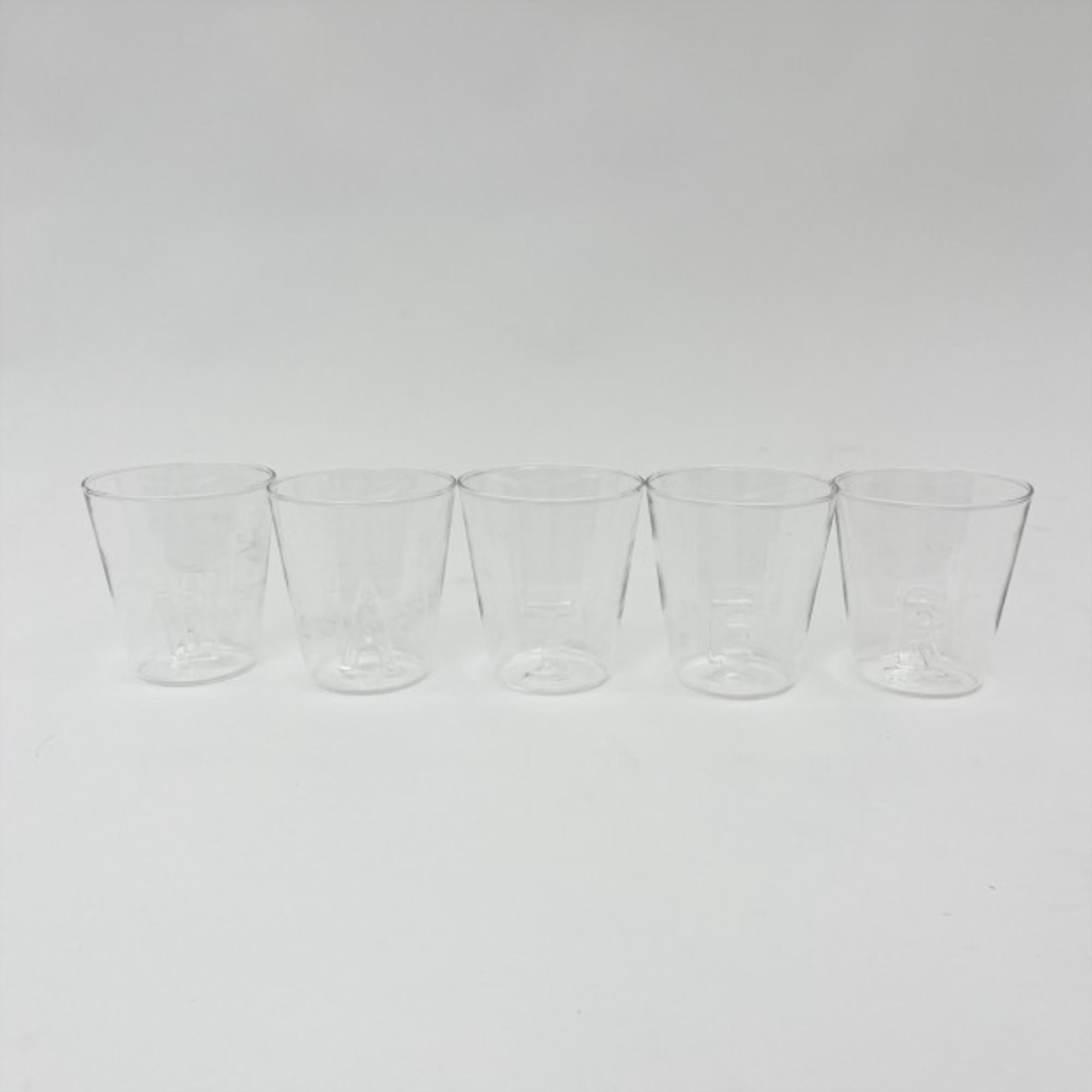 Set 5 Verres Water Clear
