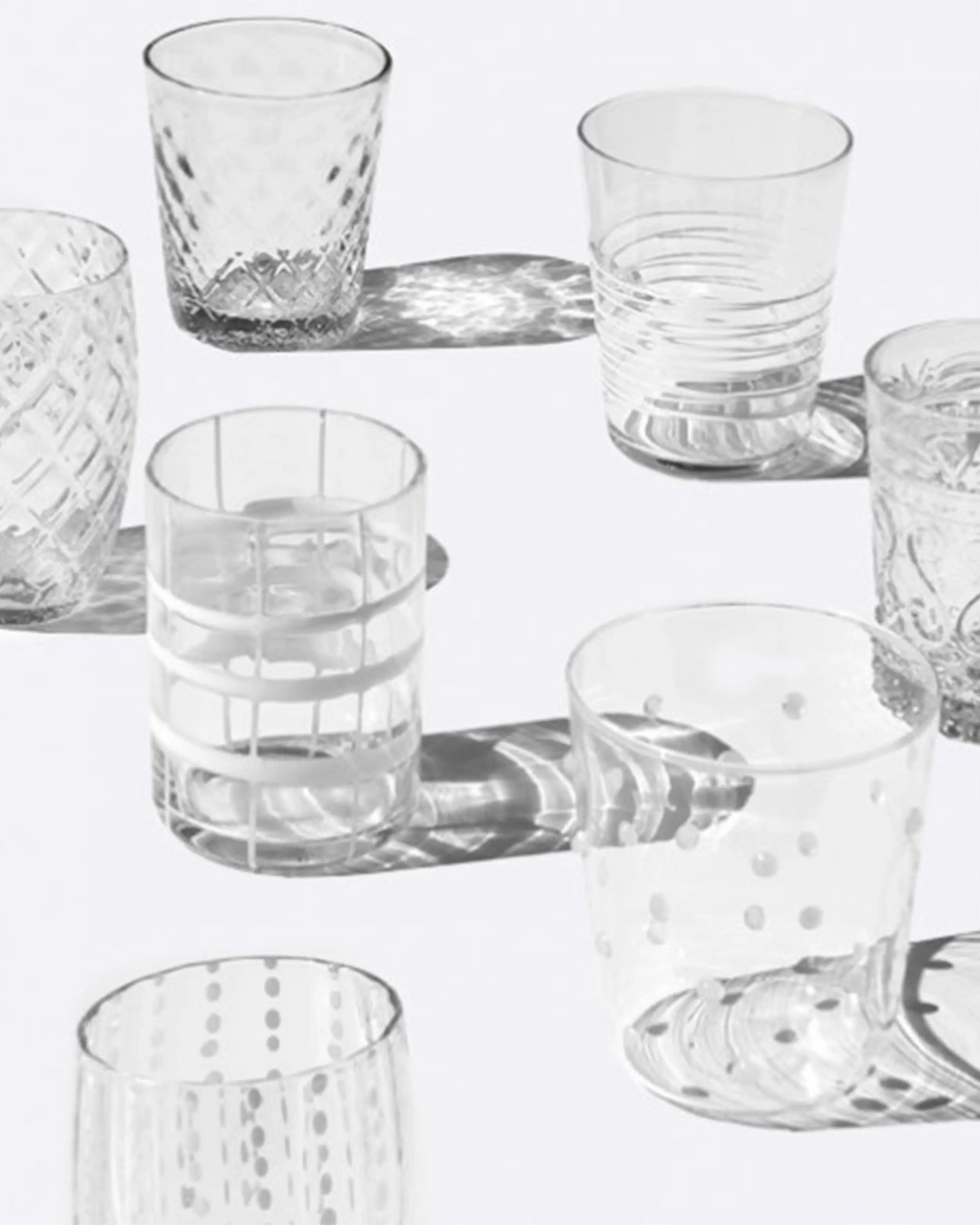 Set de 6 verres MELTING POT TRANSPARENT