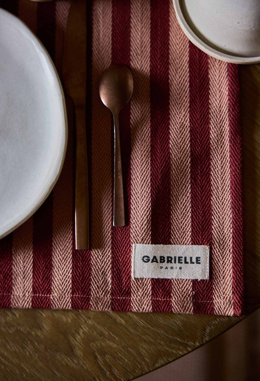 Set de table RAYURES RAYURE GARANCE