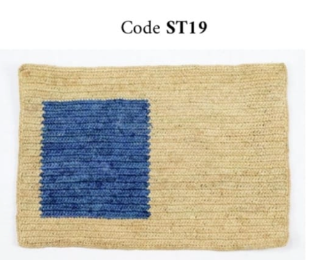 Set de table rectangulaire ST19 BLEU MARINE
