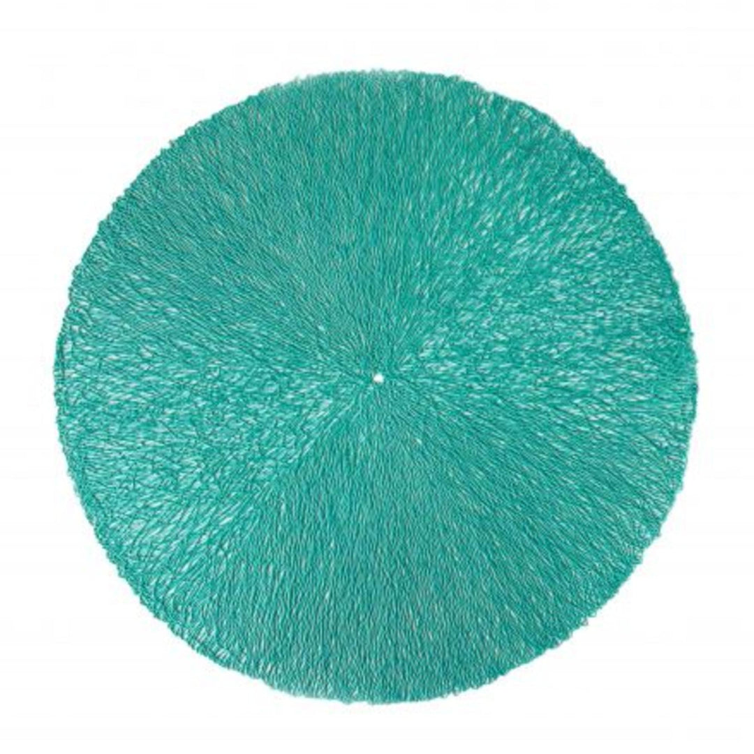 Set de table / Sous Plat Tressé en PVC Turquoise