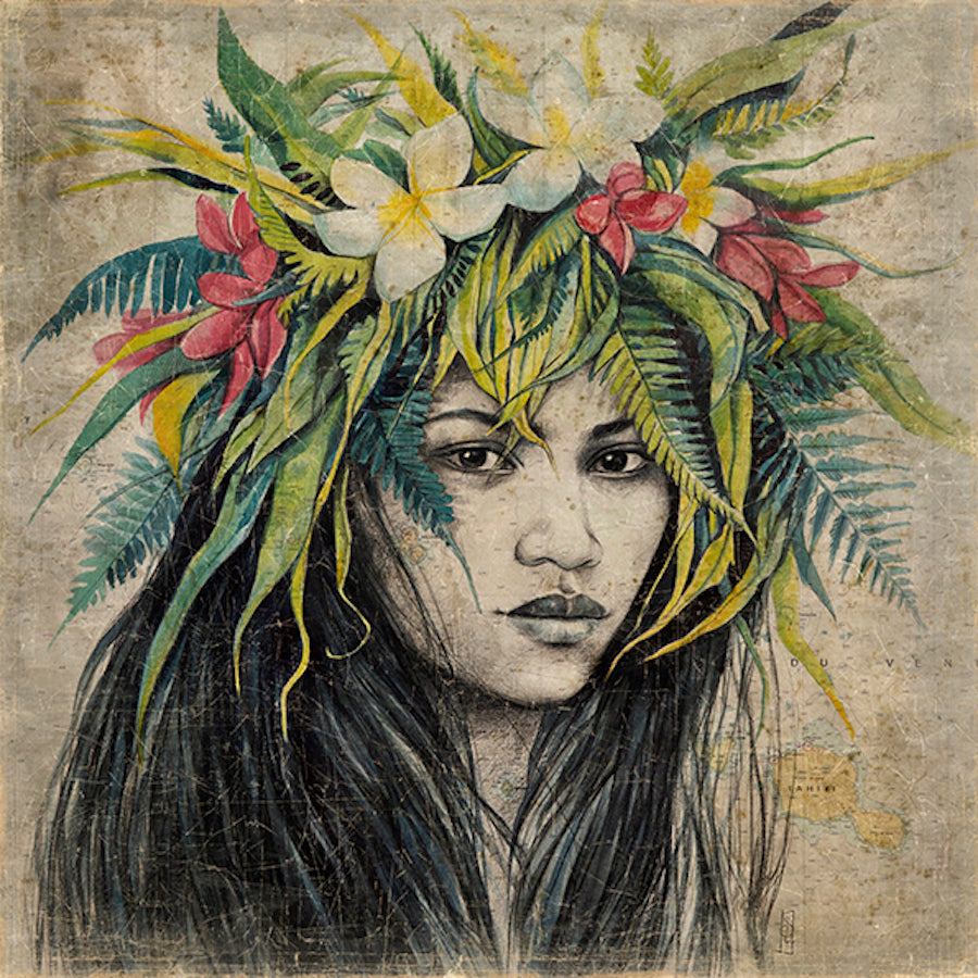 Tableau papier Froissé HOARE POLYNESIE HOARE POLYNESIE