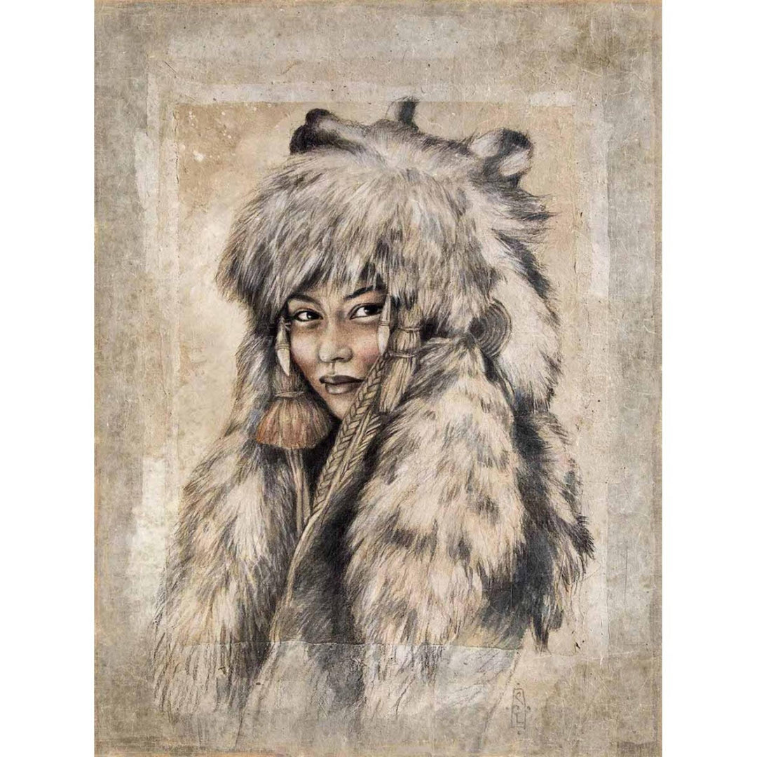 Tableau papier froissé LA LOUVE - OVIO Home