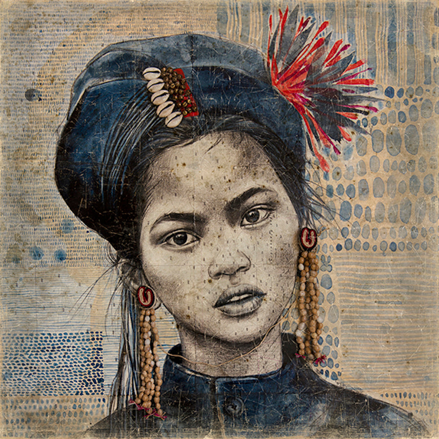 Tableau papier froissé LES ANNS LES ANNS