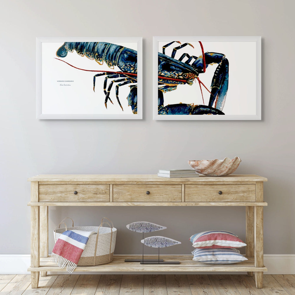 TABLEAU POISSON DIPTYQUE HOMARD