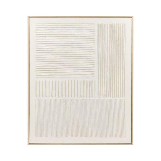 Toile avec cadre BLANCHE 