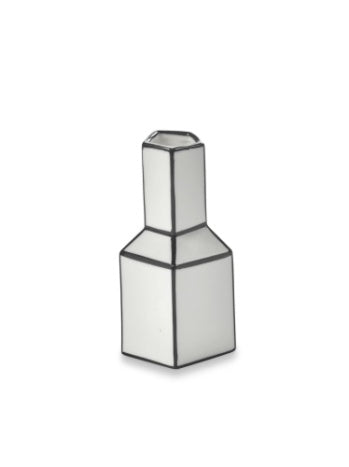Vase CARTE BLANCHE BLANC - NOIR
