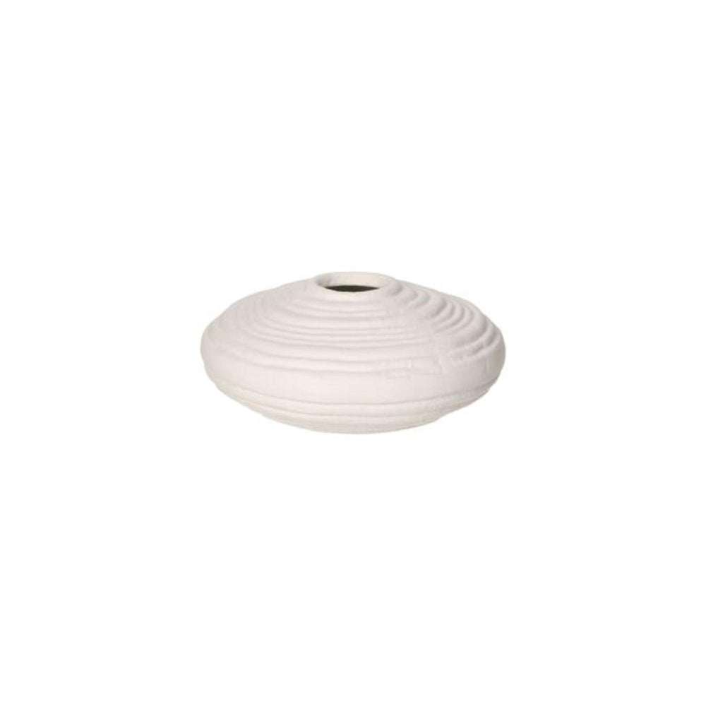 Vase TRULLI blanc cassé DIA 14,5 x H 6,2 cm