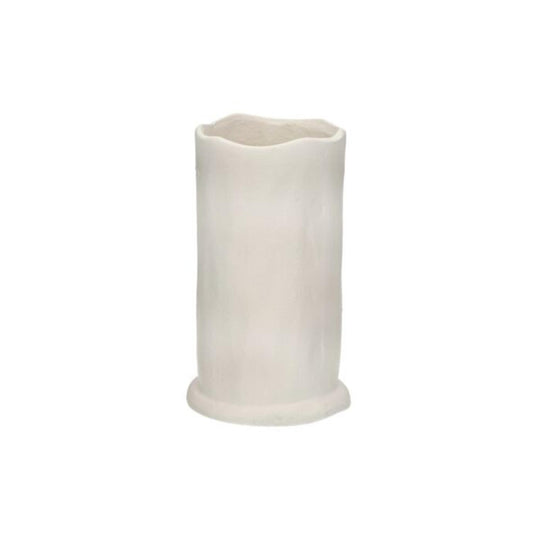 Vase TRULLI blanc cassé DIA 9,7 x H 16 cm