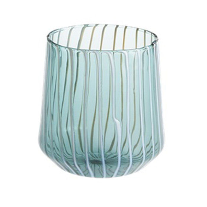 Verre FRANGIPANI BLEU - BLANC