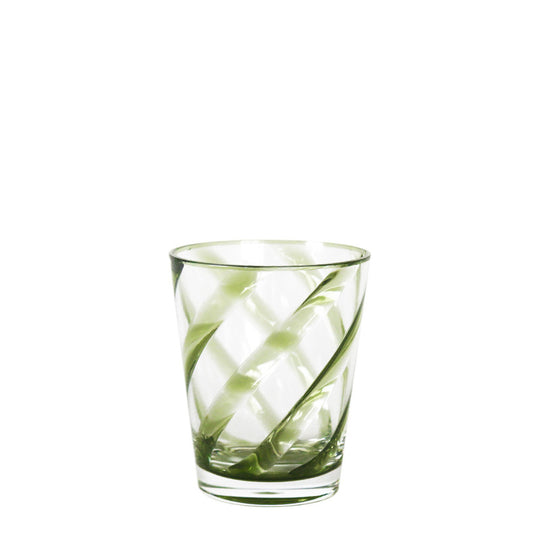 Verre SPIRALE VERT TRANSPARENT
