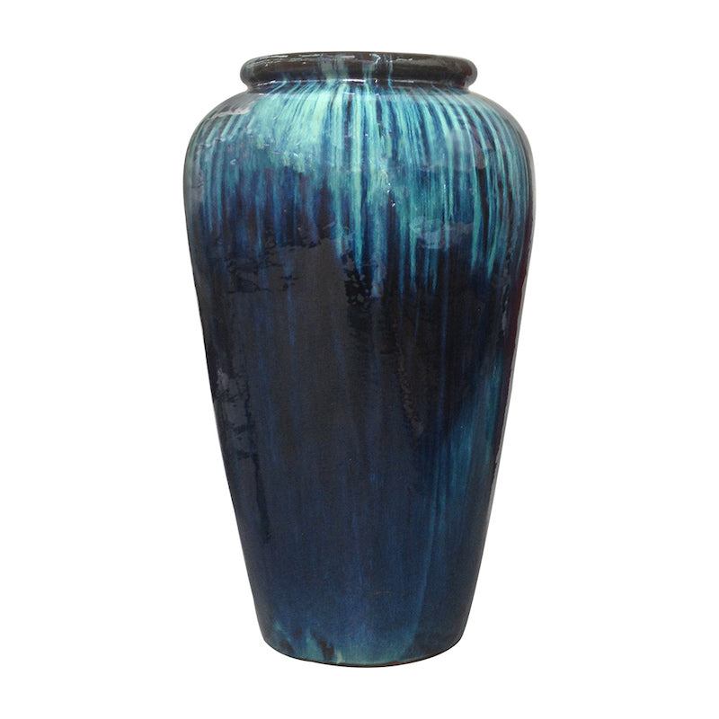 Jarre XL Céramique Emaillée - Bleu - OVIO Home