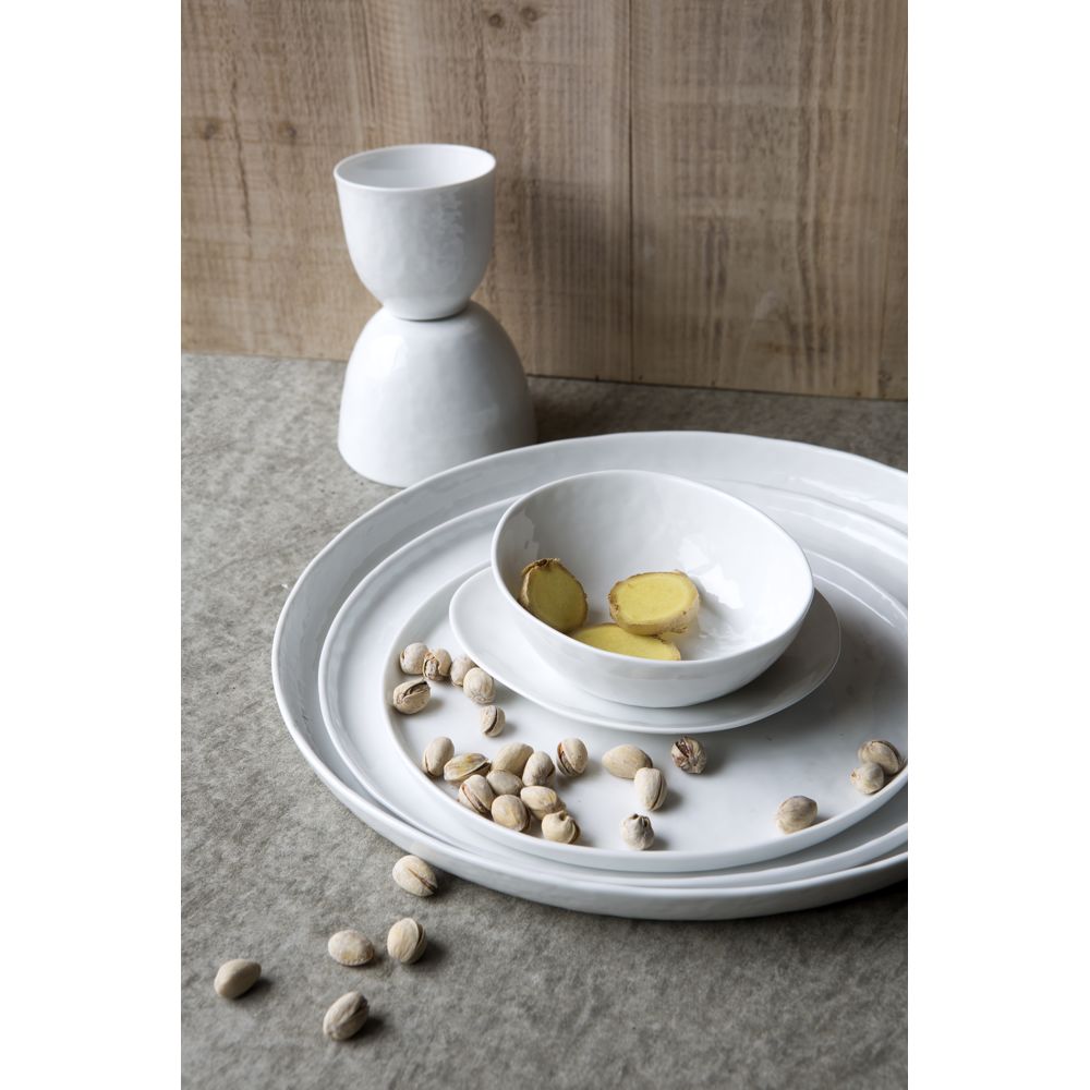 Assiette Plate Porcelino - Blanc