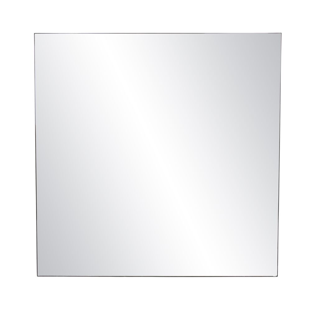 Miroir Carré Métal Noir 118 cm