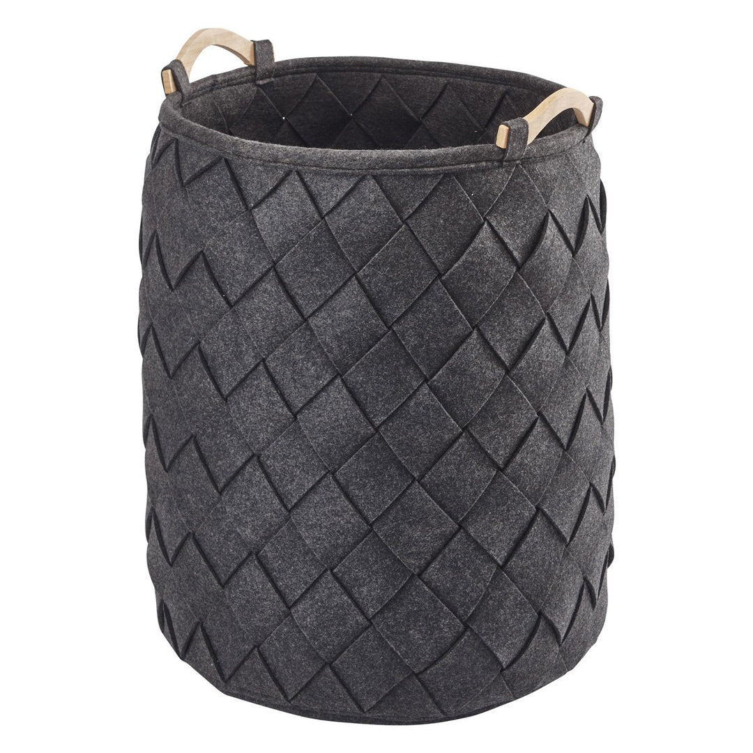 Panier à Linge Amy Feutrine Noire