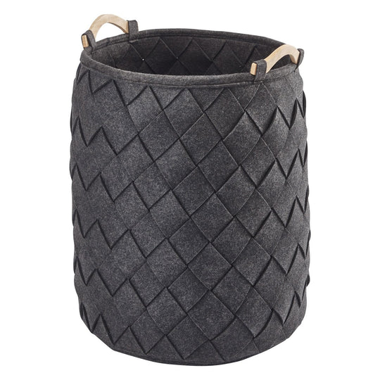 Panier à Linge Amy Feutrine Noire