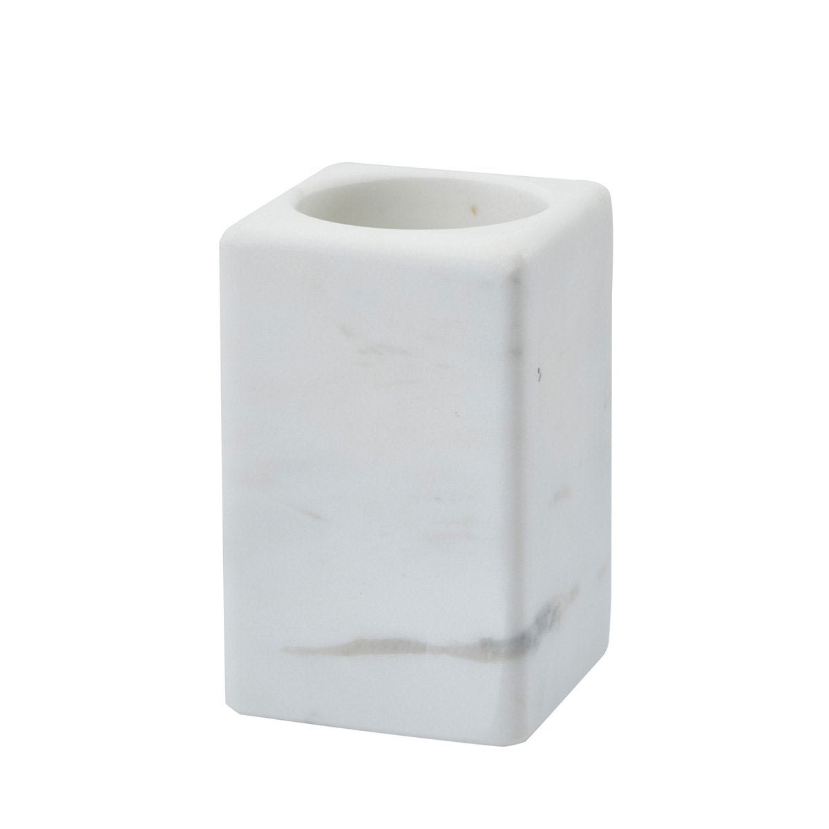 Verre Brosse à Dents Hamman White En Marbre - OVIO Home