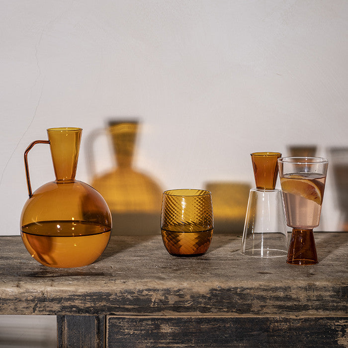 Carafe boule Verre - Ambre